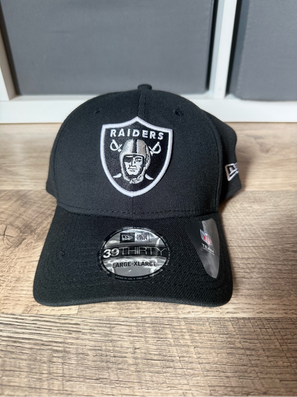 New Era | 39THIRTY Las Vegas Raiders Team Classic Hat Cap L/XL NWT Black